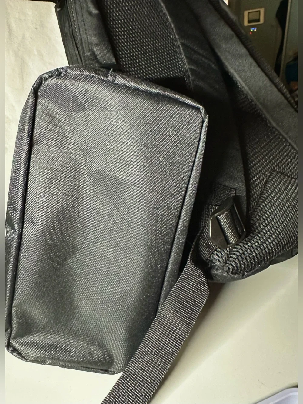 Designer-Inspired Blue Monogram Men’s Backpack & Pouch/Pencil case Set NWOT